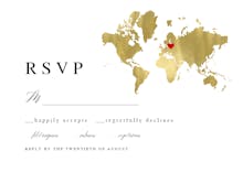 Map of Love - RSVP card