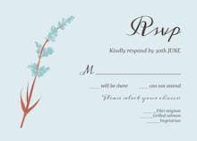 Minimal Floral - RSVP card