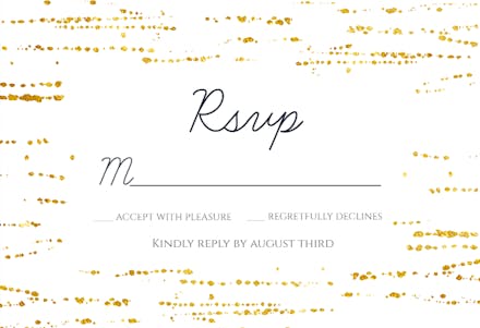 Modern marriage - rsvp card