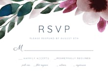 Moody Blooms - Wedding Invitation Template (Free) | Greetings Island