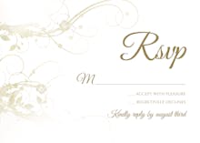 Muted floral - RSVP card