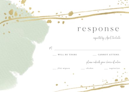 New story - rsvp card