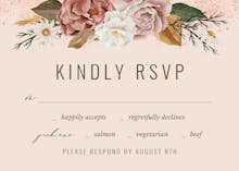 Nocturnal Flowers - RSVP card
