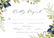 Oak And Berry - RSVP card