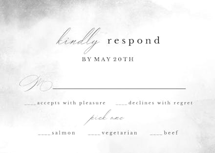 Ocean spread - rsvp card