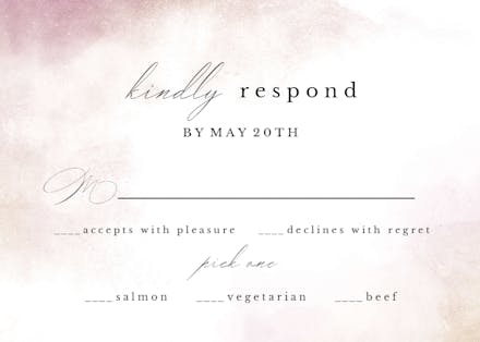 Ocean spread - rsvp card