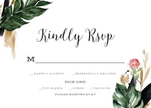 Painterly Tropical - RSVP card