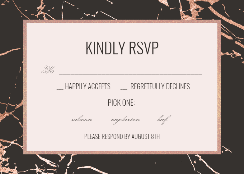 Aesthetic Gradient - RSVP Card Template (Free) | Greetings Island