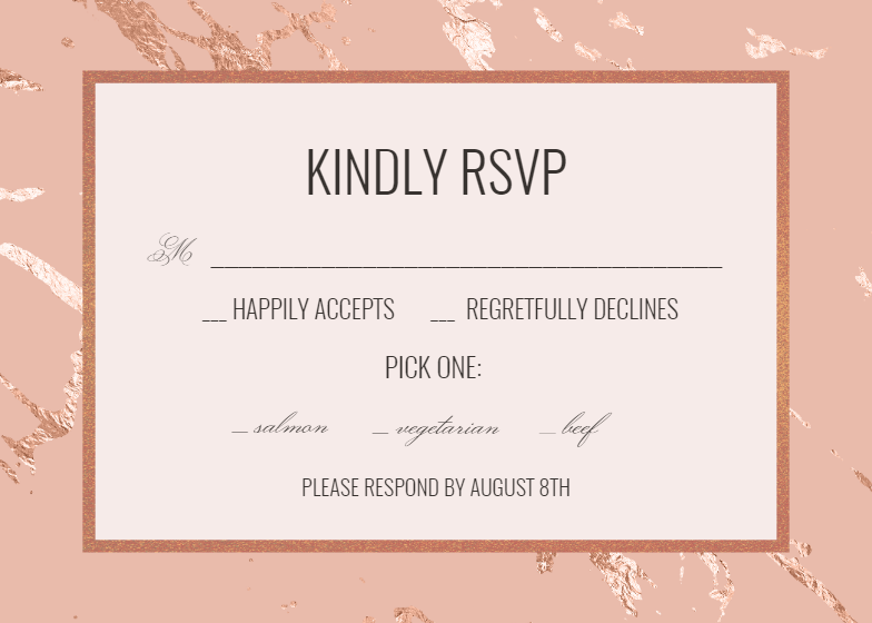 Aesthetic Gradient - RSVP Card Template (Free) | Greetings Island