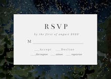 Rustic Forest - RSVP card