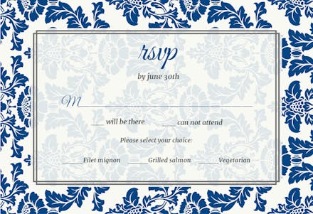 Rustic frame - rsvp card