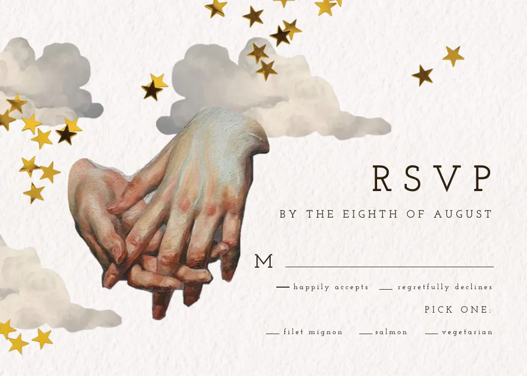 Scrapbook of memories - rsvp কার্ড