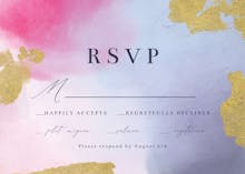 Shades of love - rsvp card
