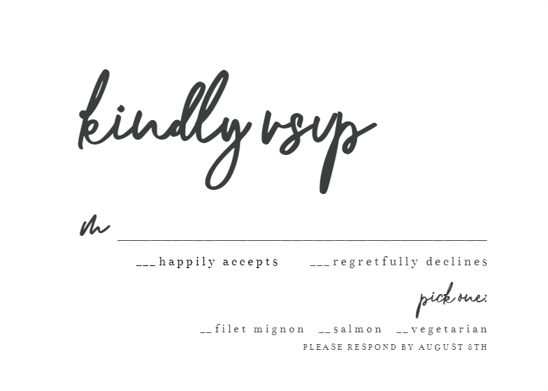 We do glitter - RSVP card Template (Free) | Greetings Island