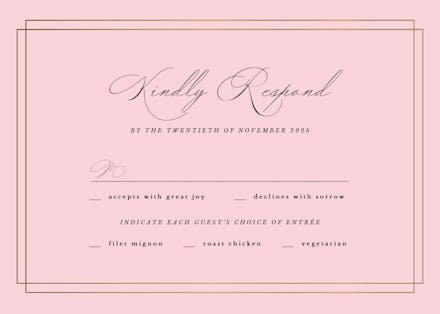 Simple - rsvp card