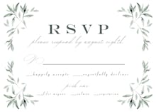Simple Ivy and Sage - RSVP card