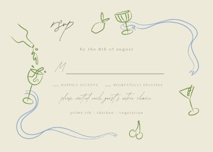 Sketched border - rsvp card