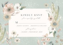 Whimsical blush - rsvp card