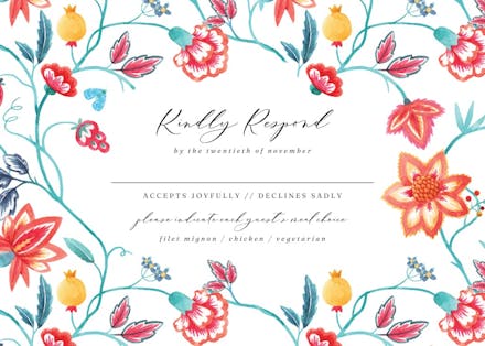 Sweet blossom - rsvp card