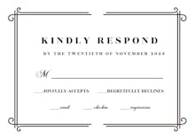 The wedding - rsvp card