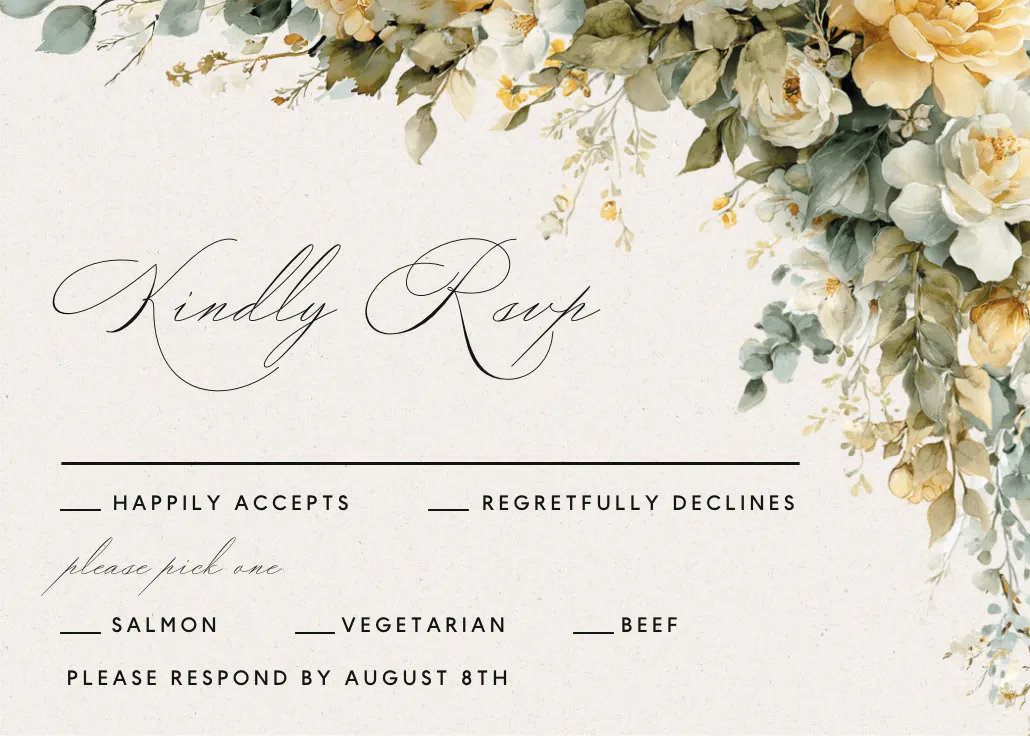 Under the arch - biglietto di risposta