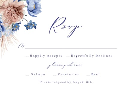 Very Peri - RSVP card