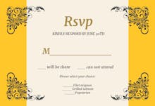 Vintage rustic - rsvp card