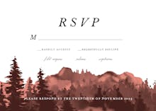 Watercolor Outdoors - RSVP card