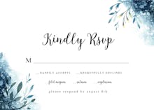 Watercolor Pine Trees - RSVP card
