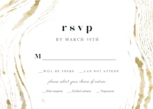 Wedding waves - RSVP card