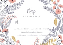 Wedding Wreath - RSVP card
