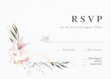 Whimsical Wreath - RSVP card