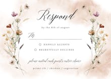 Whispered beauty - rsvp card