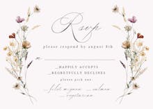 Whispered Beauty - RSVP card