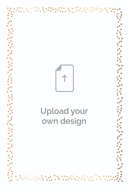 Dotted frame - portrait - invitation