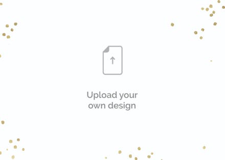 Confetti flakes - landscape - invitation