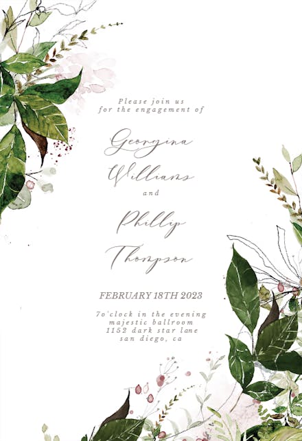 Engagement Party Invitation Templates (Free) | Greetings Island