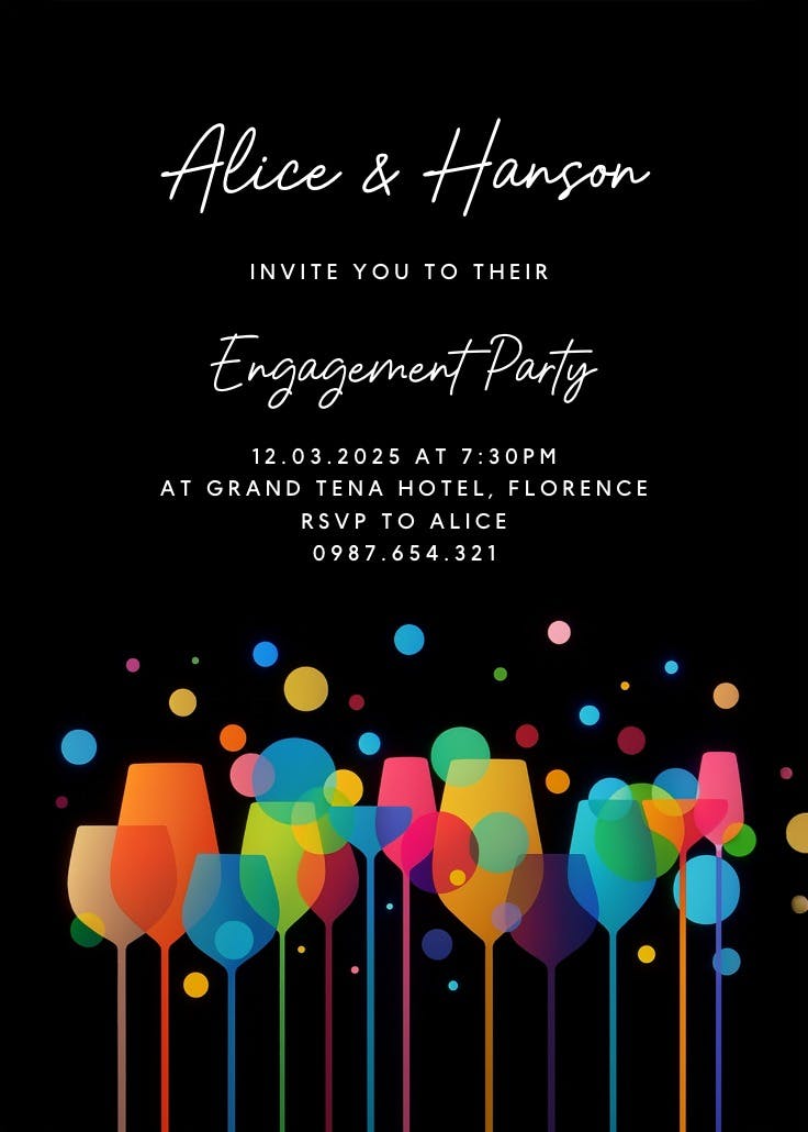 Ambience - engagement party invitation