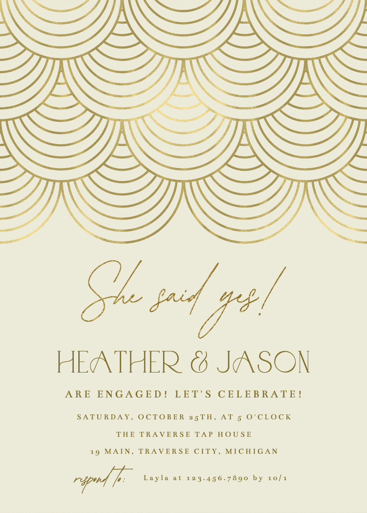 Celebration style - engagement party invitation