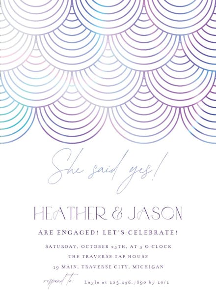 Celebration style - engagement party invitation