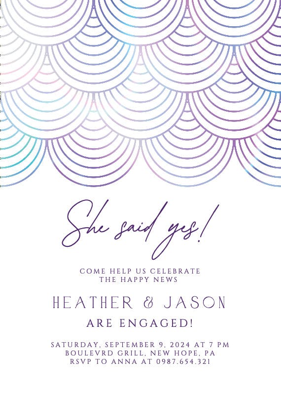 Celebration style - engagement party invitation