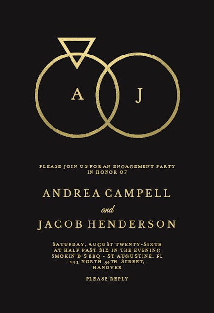 Engagement Party Invitation Templates Free Greetings Island