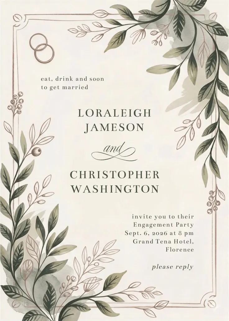 Couple ring - kihlausjuhlakutsu