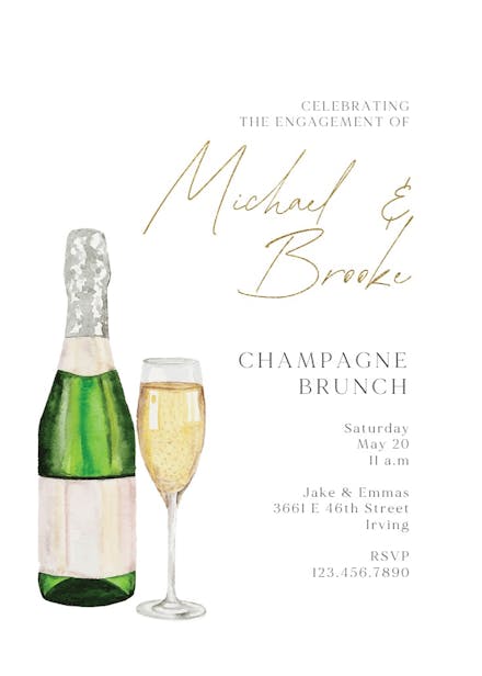 Doubly bubbly - engagement announcement