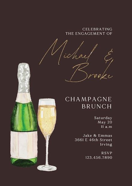 Doubly bubbly - engagement announcement