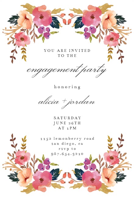 Fairy Forest Woodland - Engagement Party Invitation Template | Greetings Island Fairy Forest Woodland - Engagement Party Invitation Template | Greetings Island