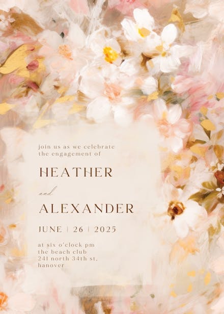 Happily ever after - engagement party invitation