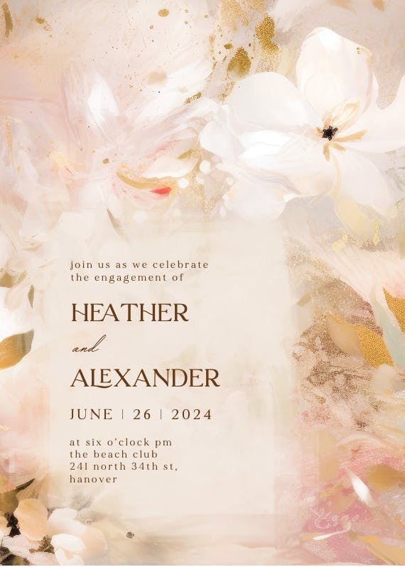 Happily ever after - engagement party invitation