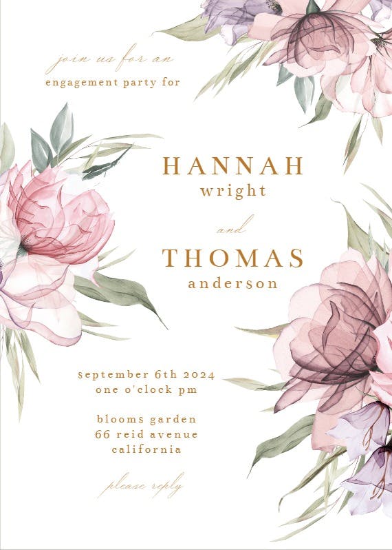 Knotted - engagement party invitation