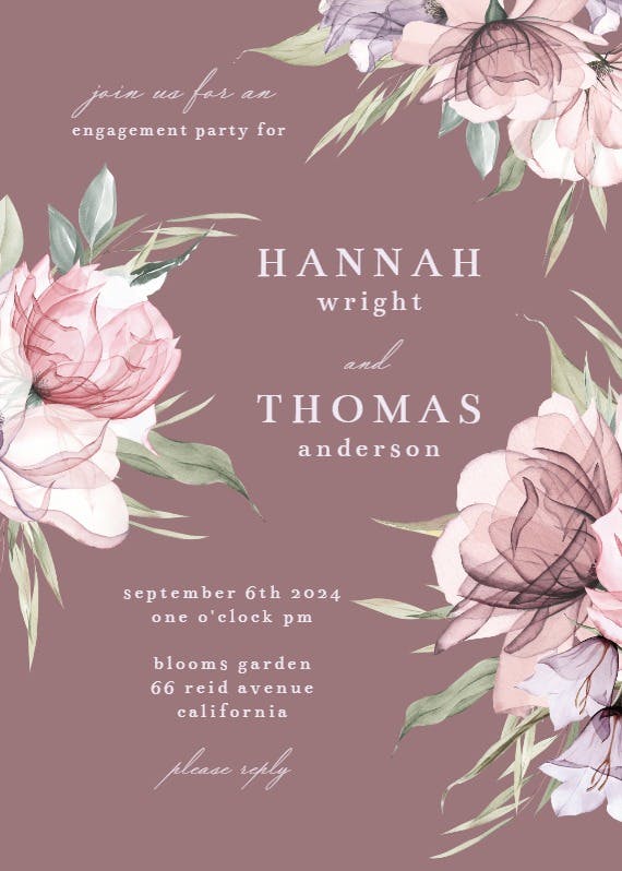 Knotted - engagement party invitation